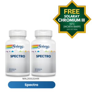 [TP] SOLARAY SPECTRO 100S EXTRA 20% TWINPACK-MAL20013144X (FREE Solaray Chromium)